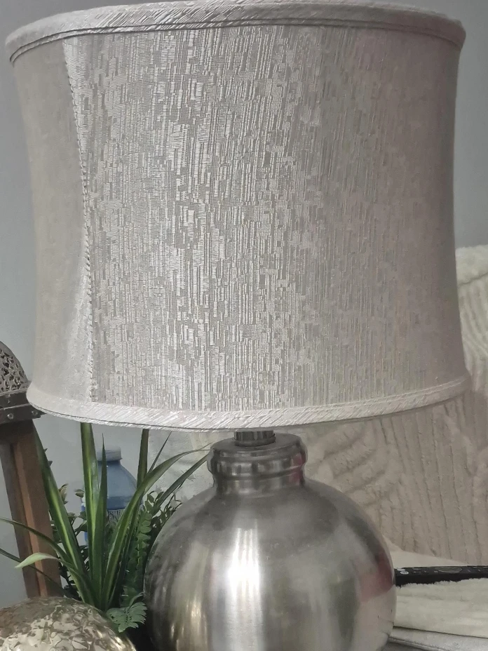 Silver Table Lamp