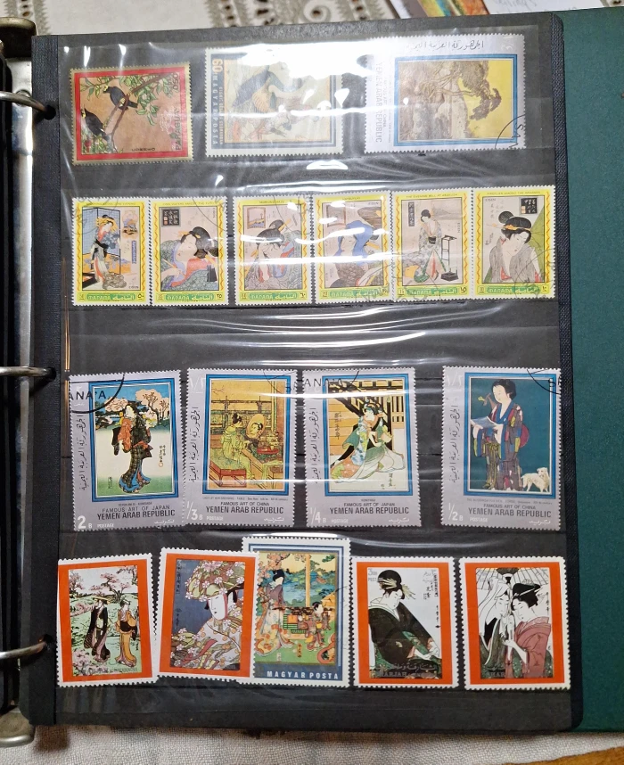 Collection of Vintage Art Stamps