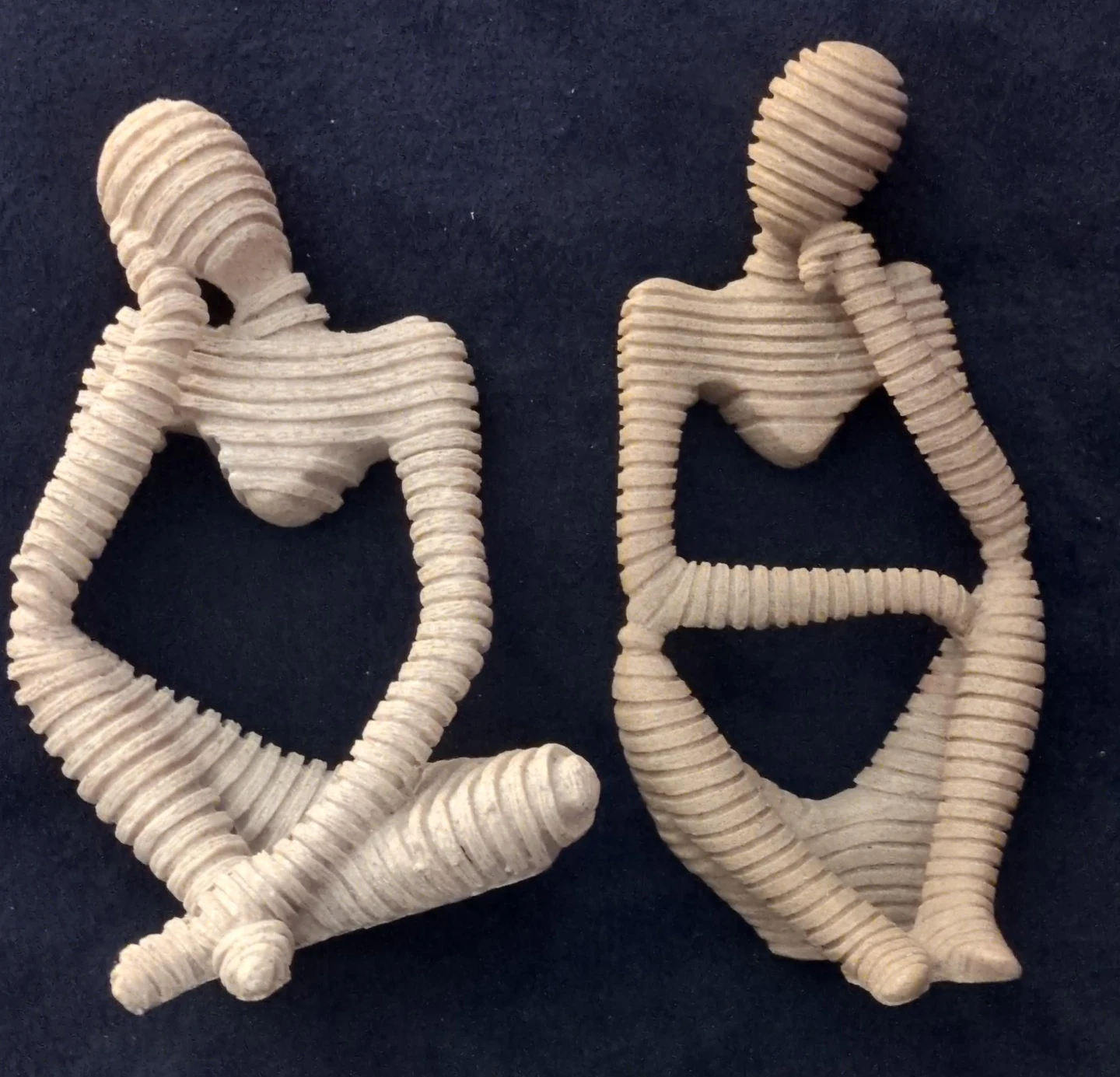 Set of 2 Abstract Figurines