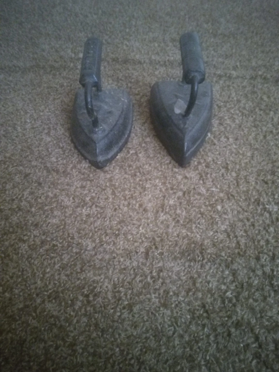 Vintage Cast Iron Clothes Irons - Set of 2