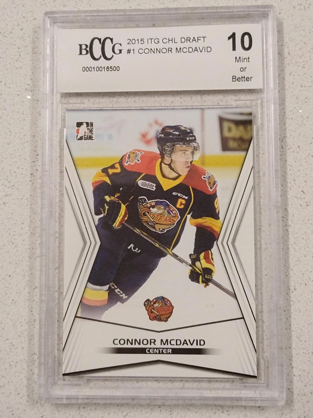 Connor McDavid Hockey Card - BCCG 10 Mint 🥕