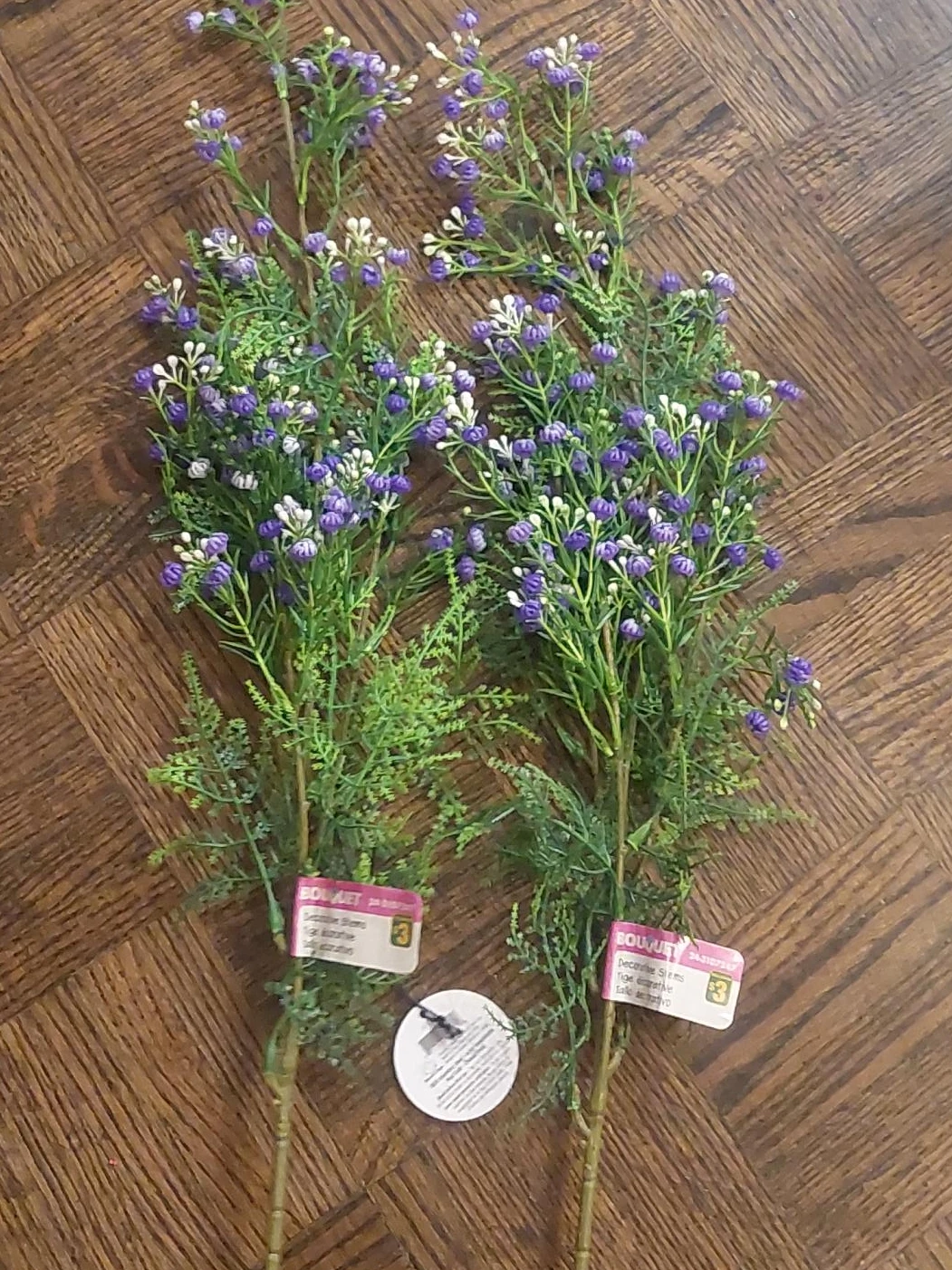 Decorative Stems - Purple & White