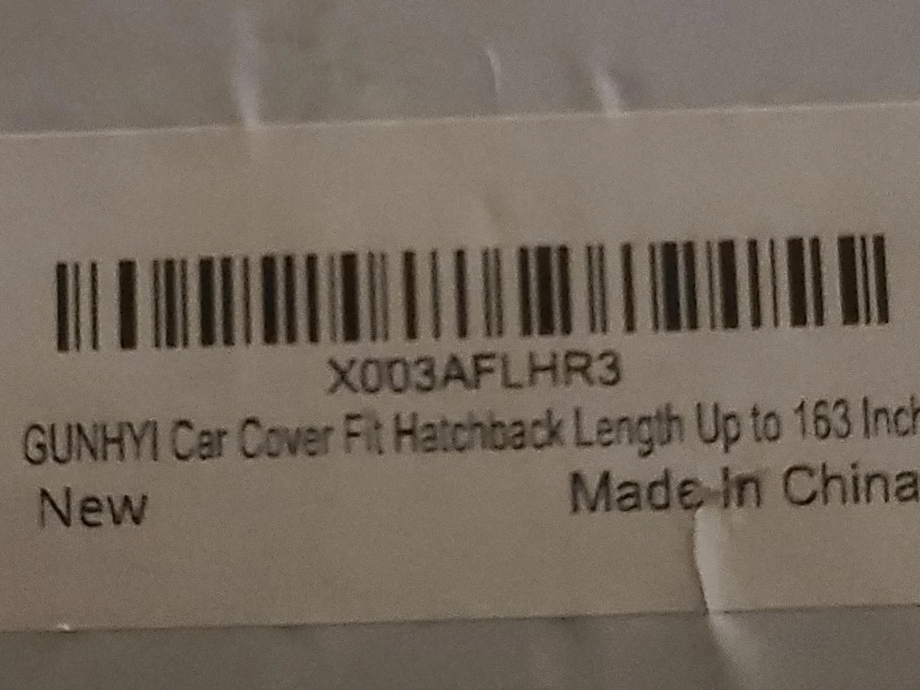 New GUNHYI Hatchback Car Cover - Black & Orange