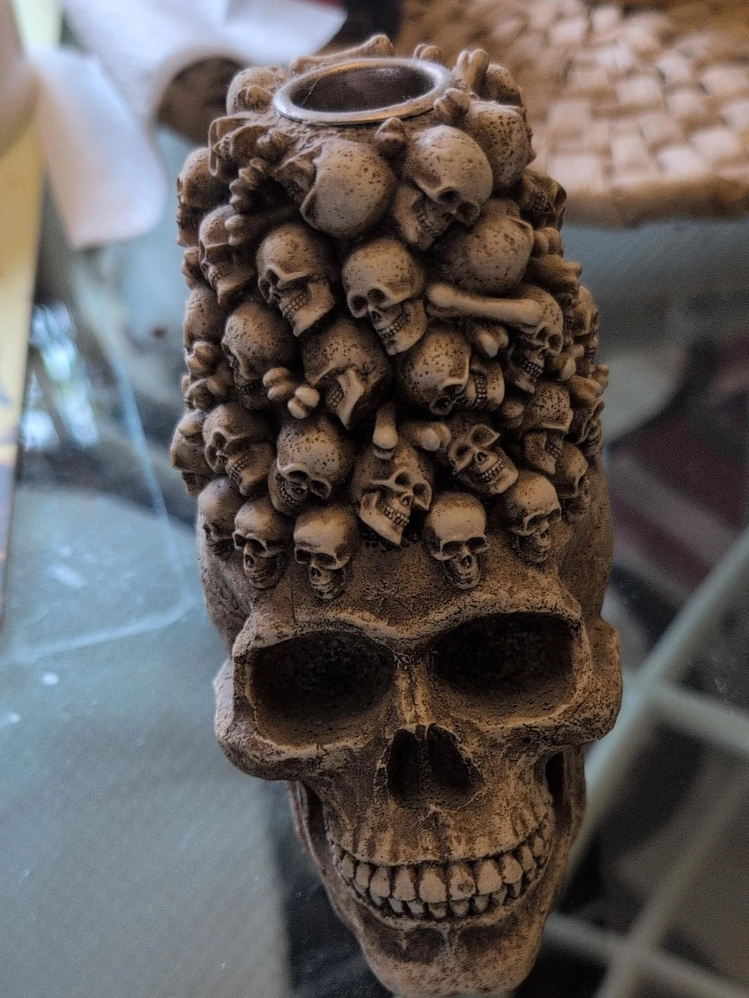 Skull and Skulls Decorative Holder