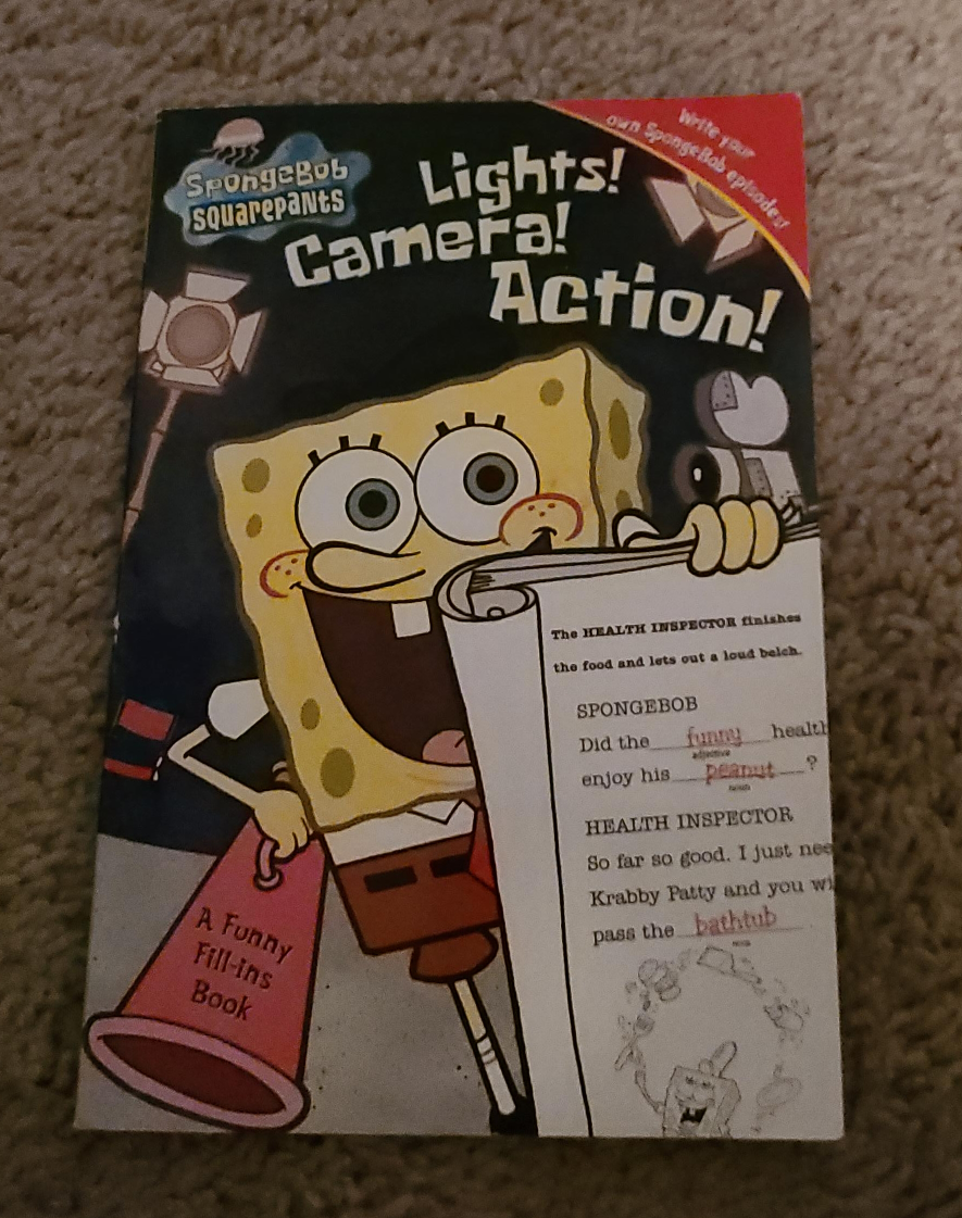 SpongeBob SquarePants Lights! Camera! Action! Book