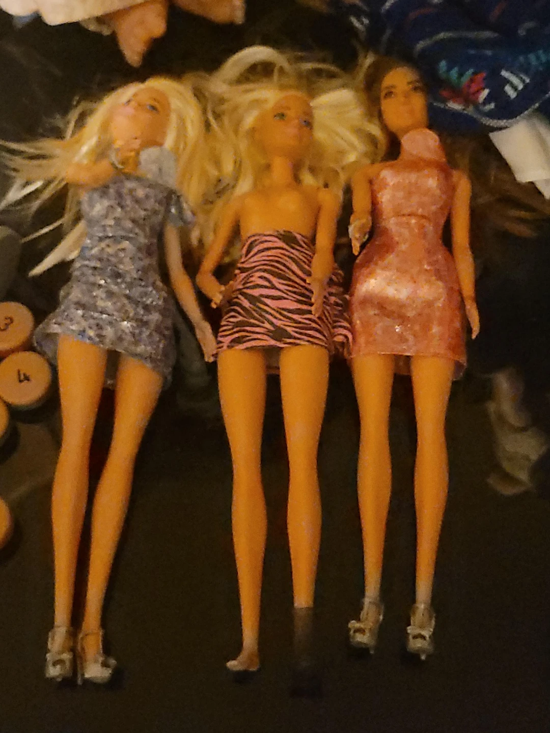 3 Barbie Dolls