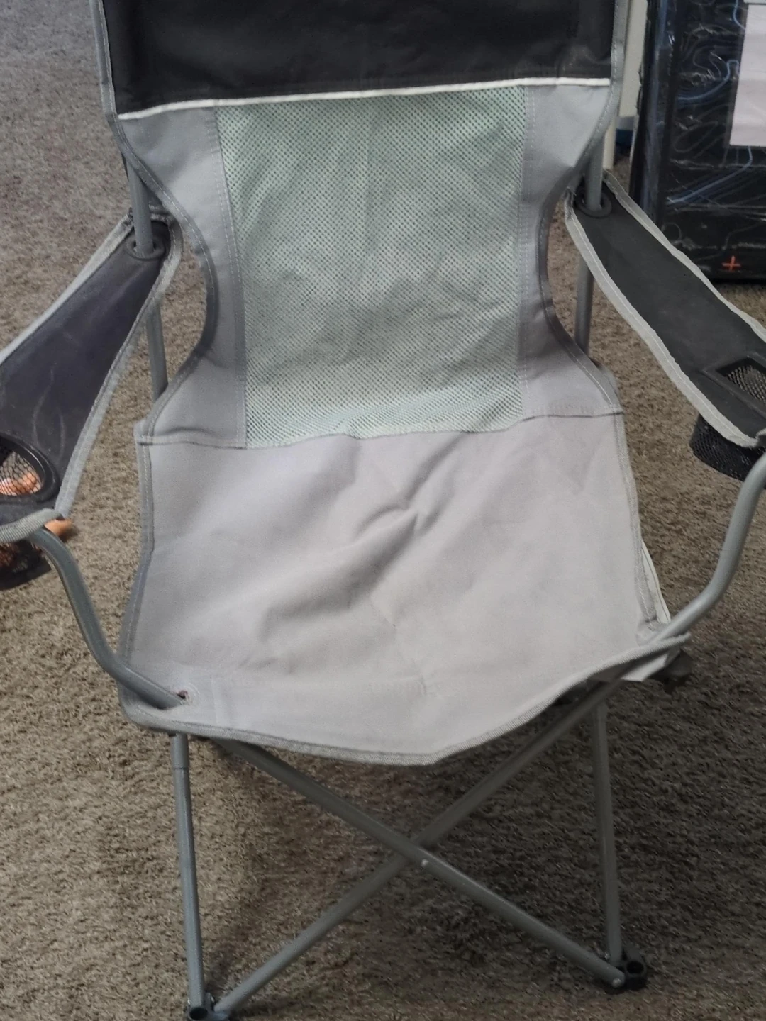 Folding Camping Chair - Grey