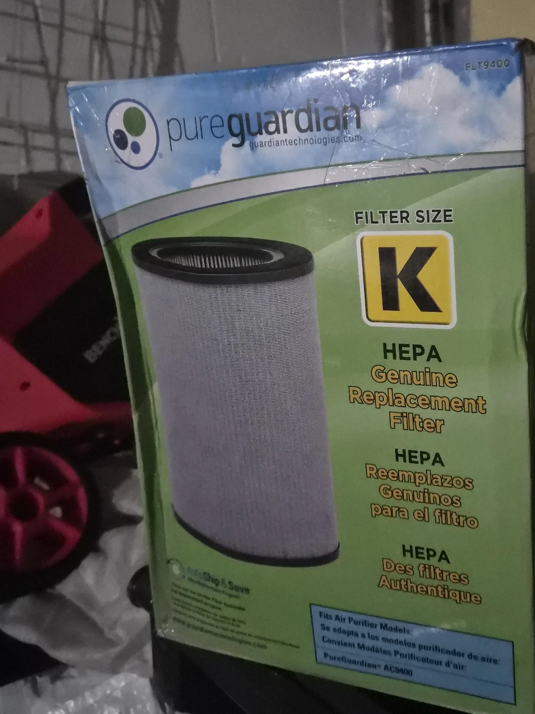 PureGuardian HEPA Genuine Replacement Filter Size K
