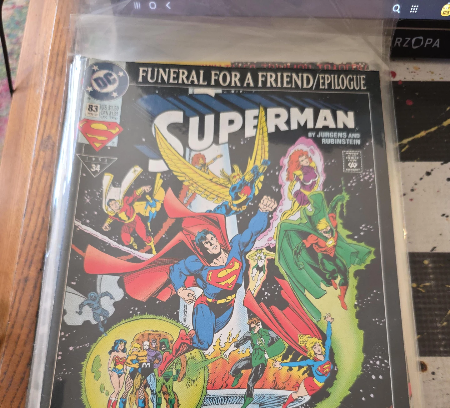 Superman Funeral for a Friend Comic Book