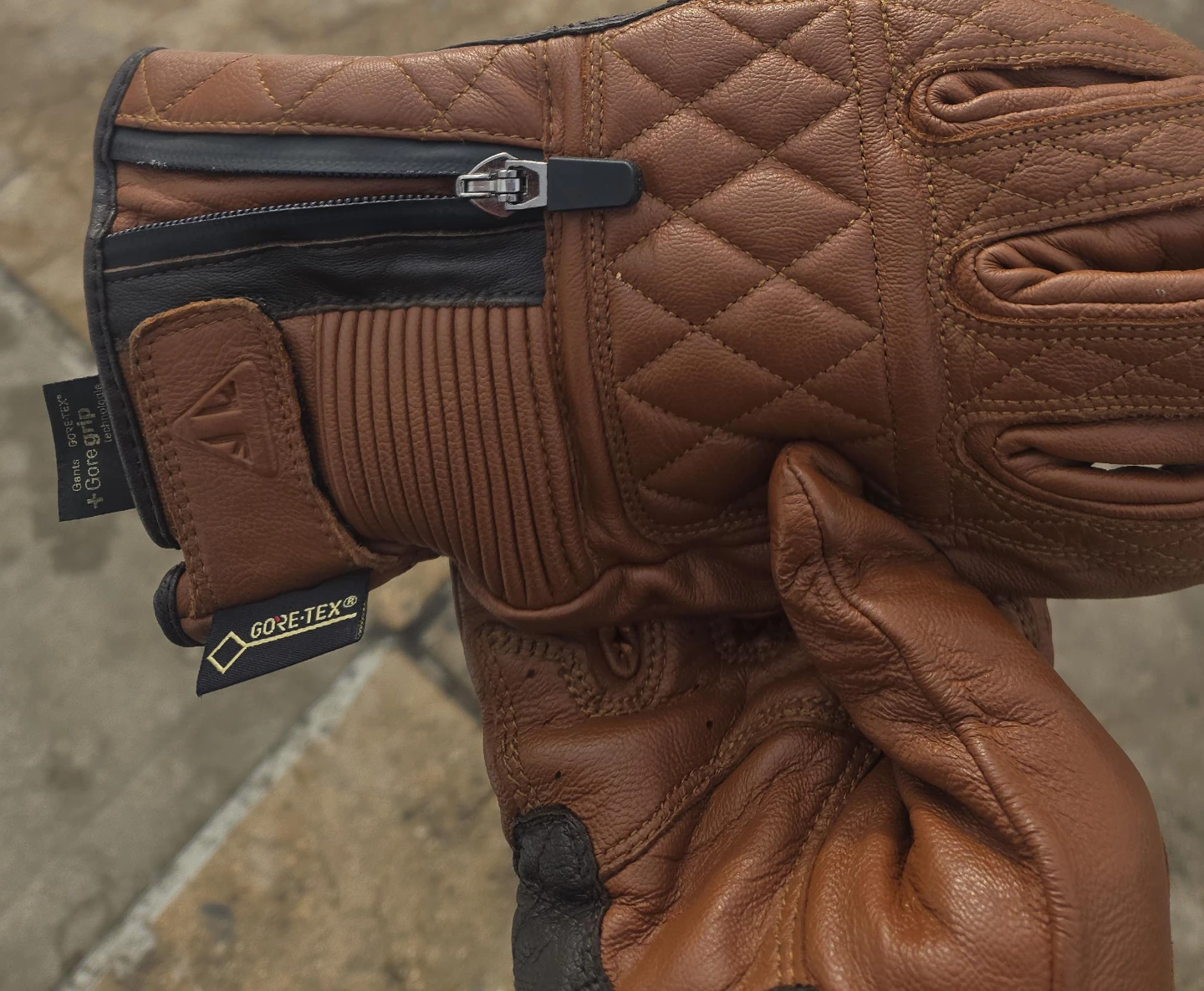 Gore-Tex Leather Motorcycle Gloves - photo 4