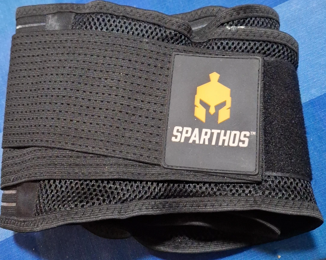 SPARTHOS Black Mesh Back Brace