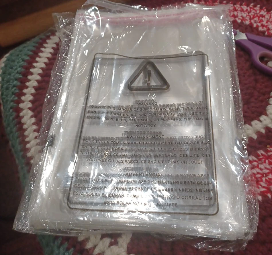 Packseal Plus Warning Label Bags