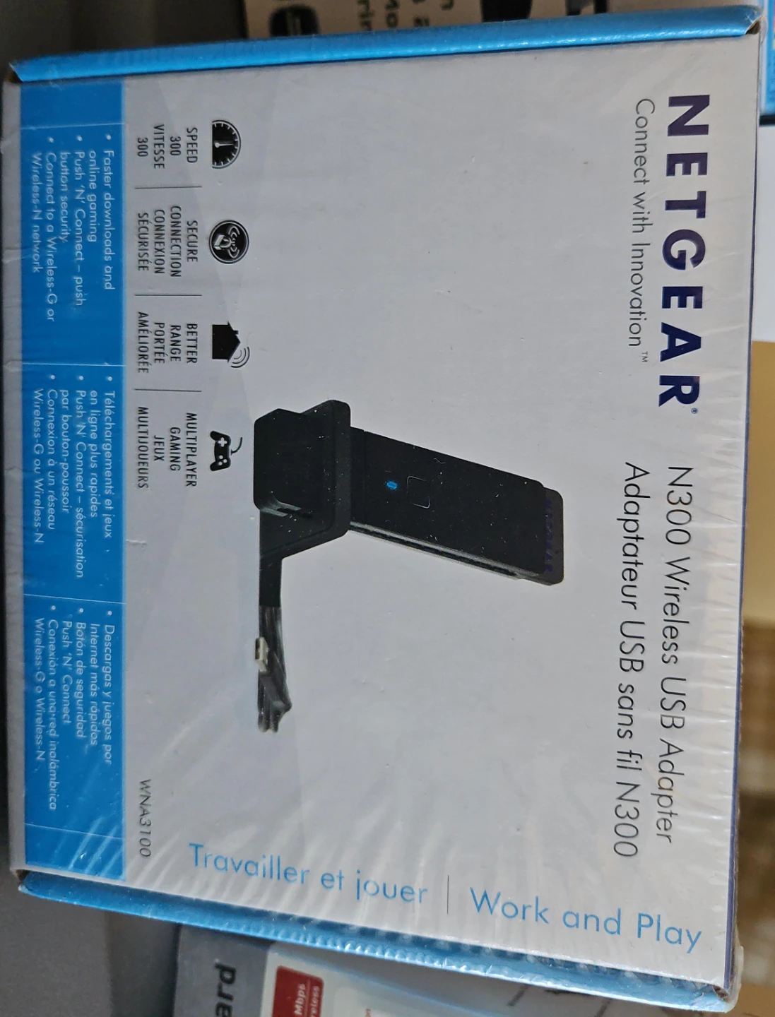 Netgear N300 Wireless USB Adapter - New in Box!