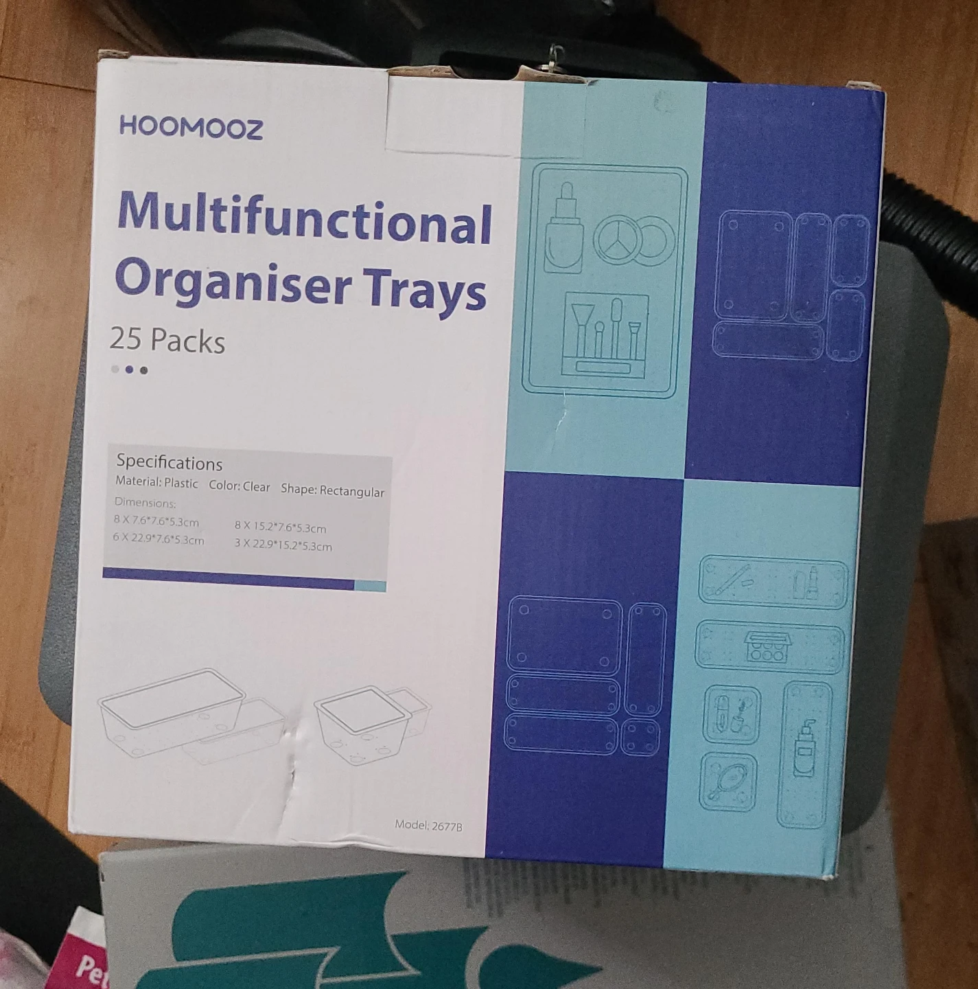 HOOMOOZ Multifunctional Organiser Trays - 25 Pack