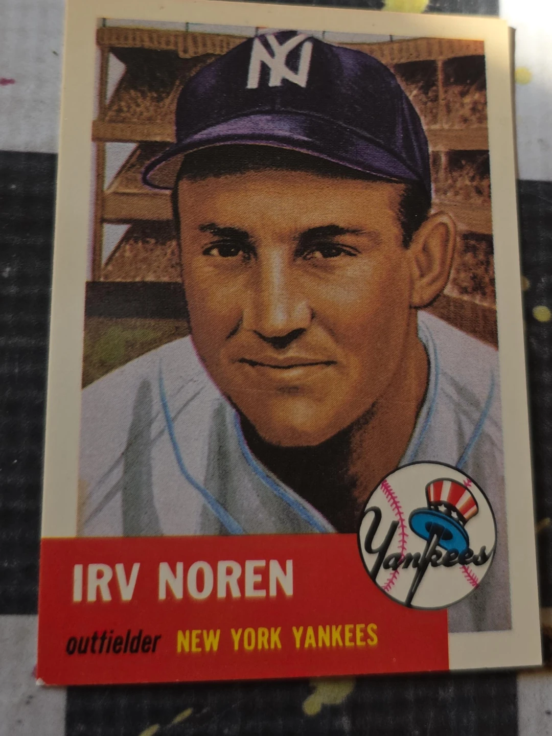 Irv Noren NY Yankees Baseball Card