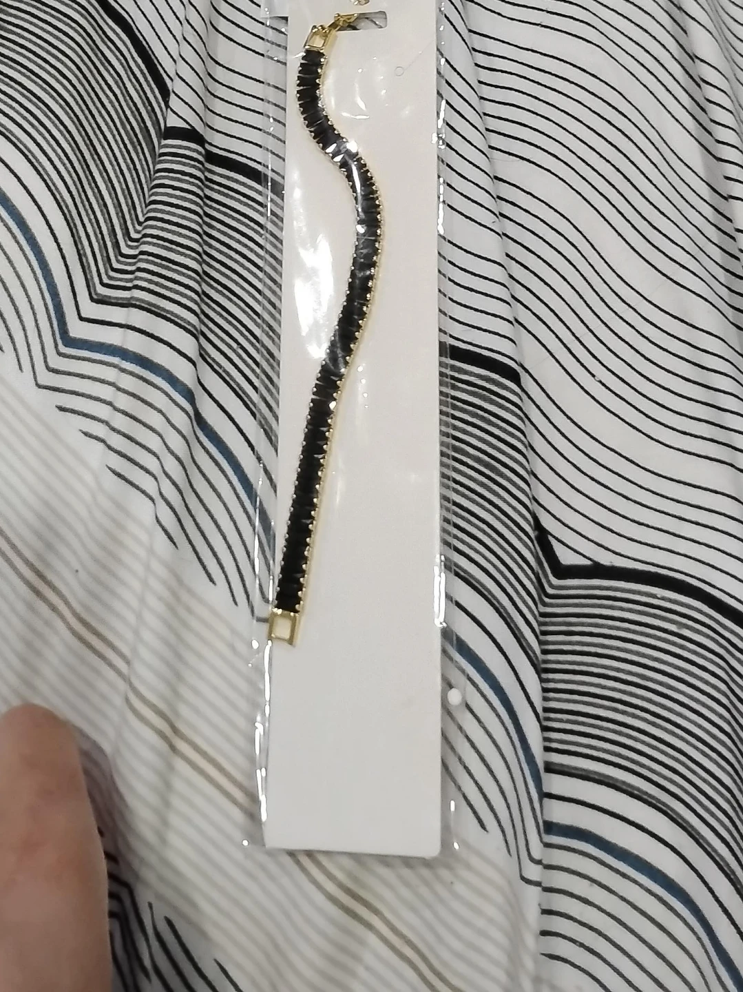 Black & Gold-Tone Bracelet - New in Packaging
