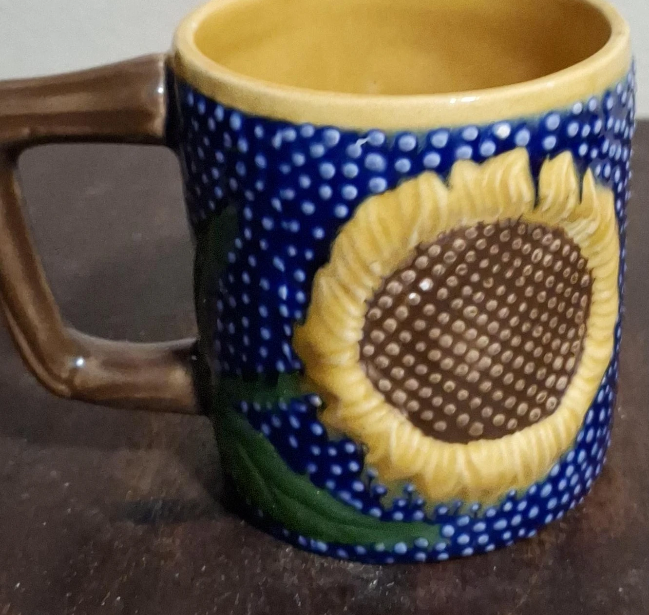 Sunflower Mug - Blue and Yellow