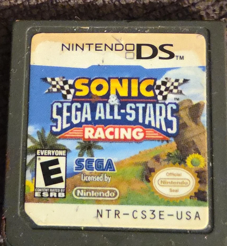 Nintendo DS Sonic & SEGA All-Stars Racing Game Cartridge