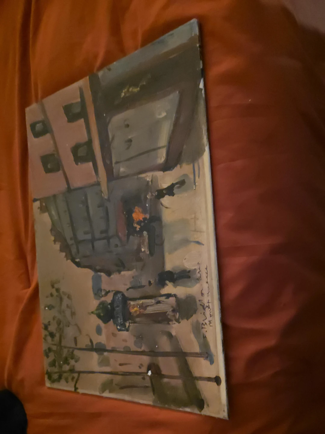 Original Oil Painting - "City Scene"