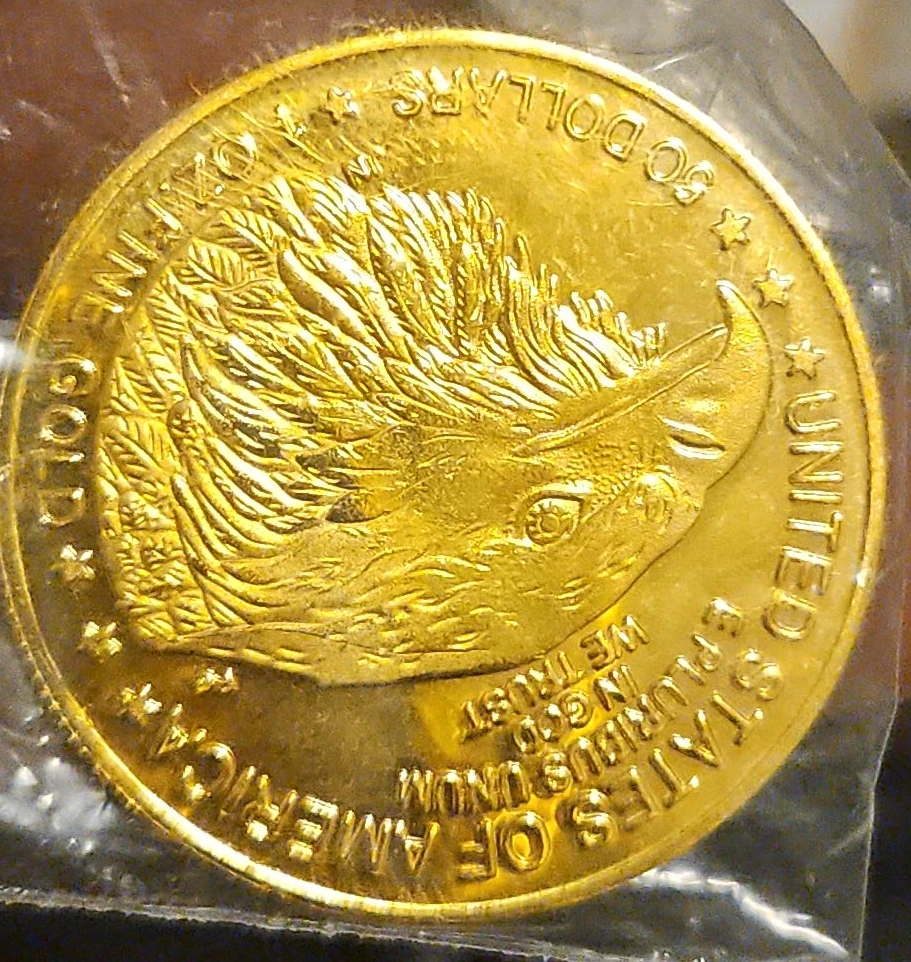 Gold Buffalo 50 Dollar Coin