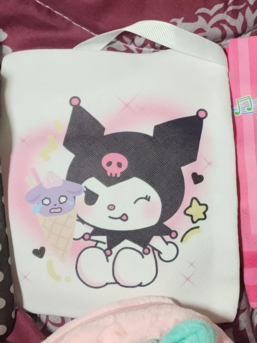 Kuromi and Ice Cream Tote Bag