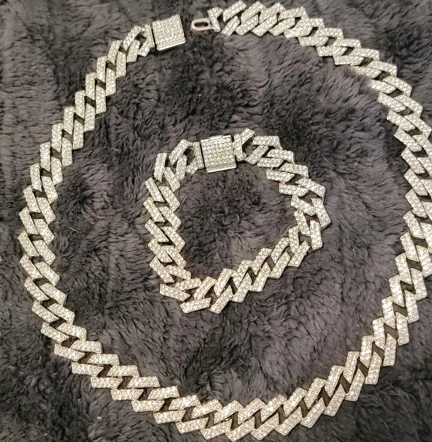 Cuban Link Chain & Bracelet Set