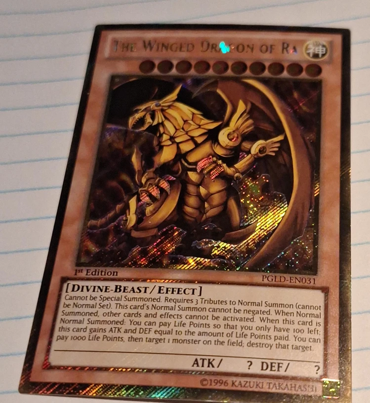 Yu-Gi-Oh! The Winged Dragon of Ra 1st Edition PGLD-EN031