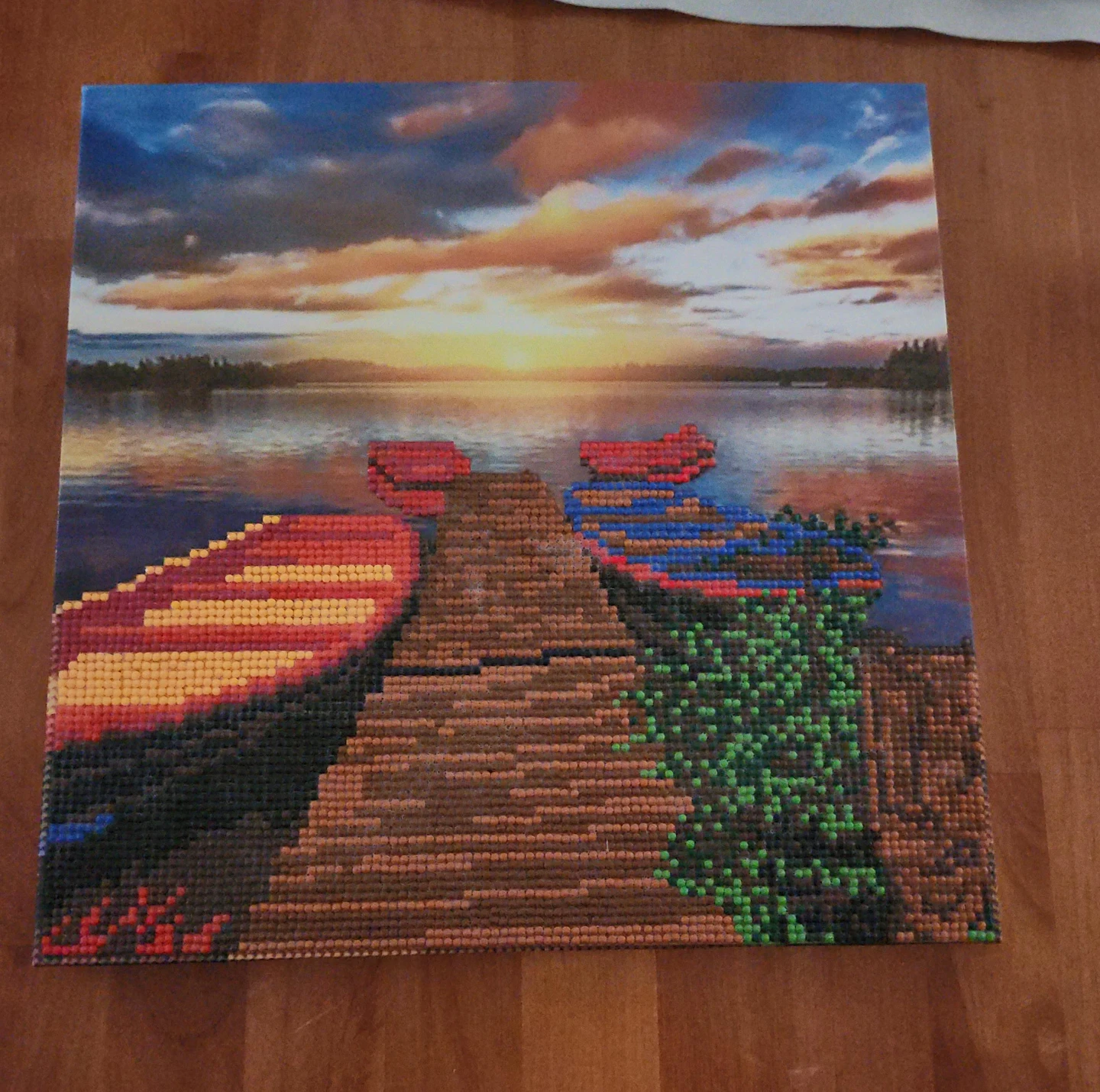 Diamond Painting Sunset with Boats
