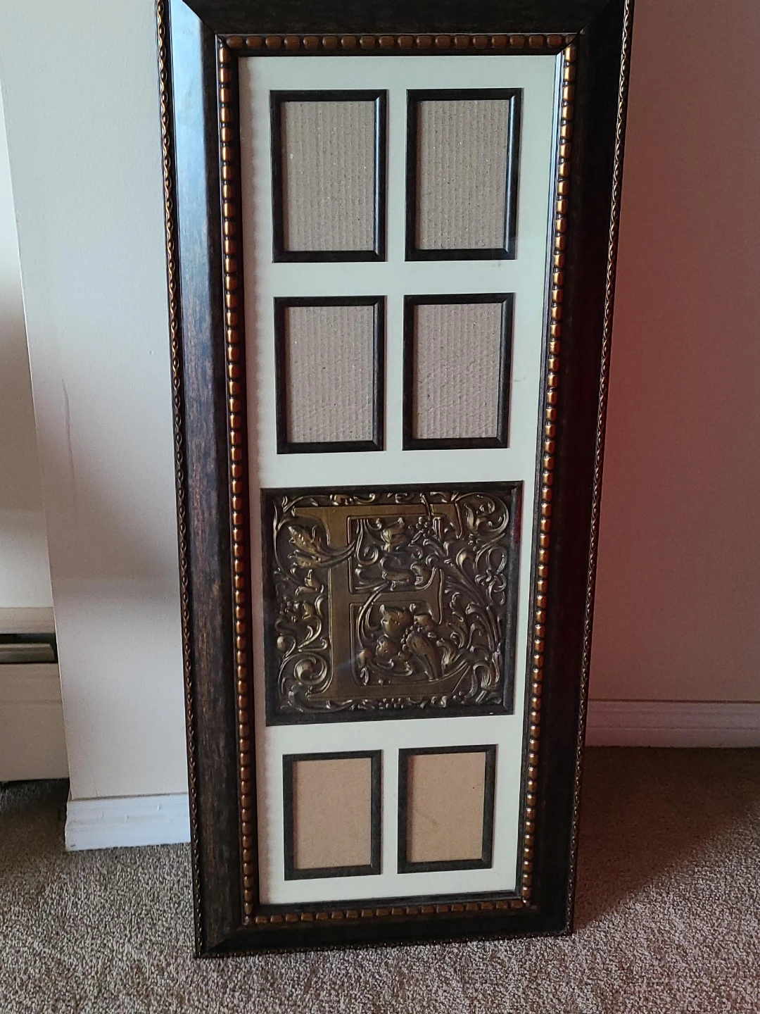 Multi-Photo Frame with Ornate Metal Embellishment
