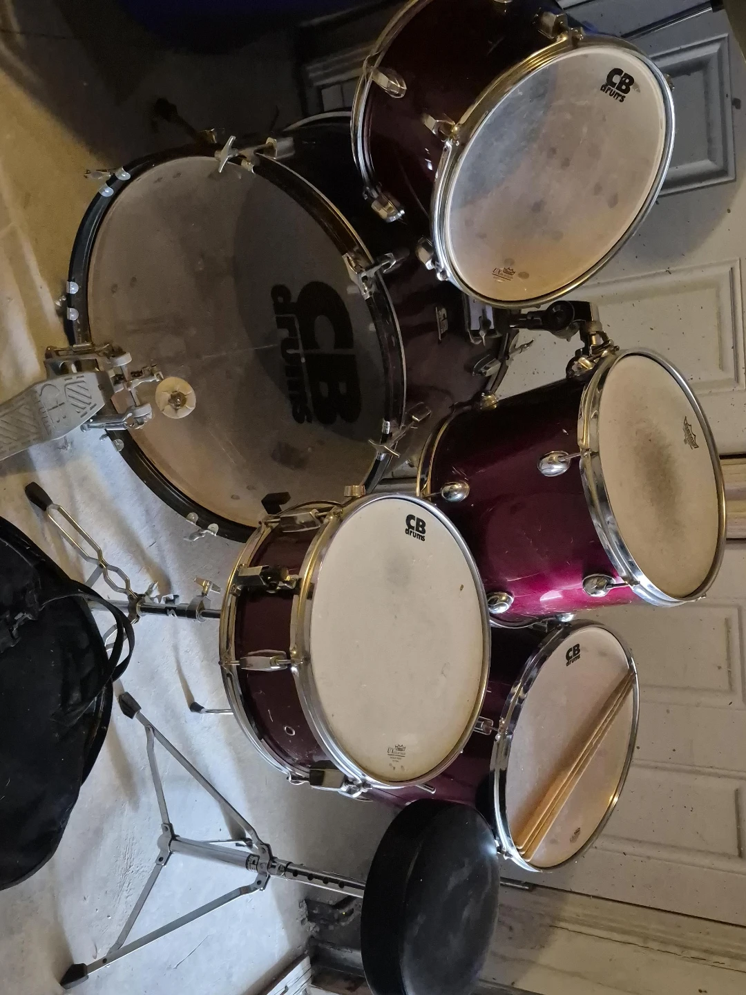 CB Drums Set - Burgundy