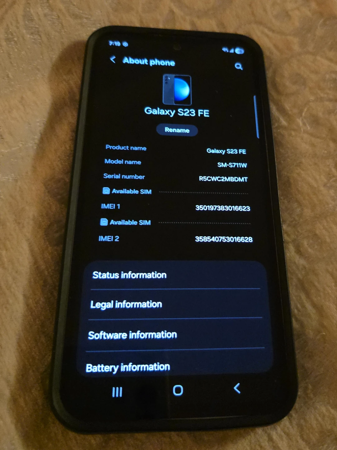 Samsung Galaxy S23 FE Smartphone