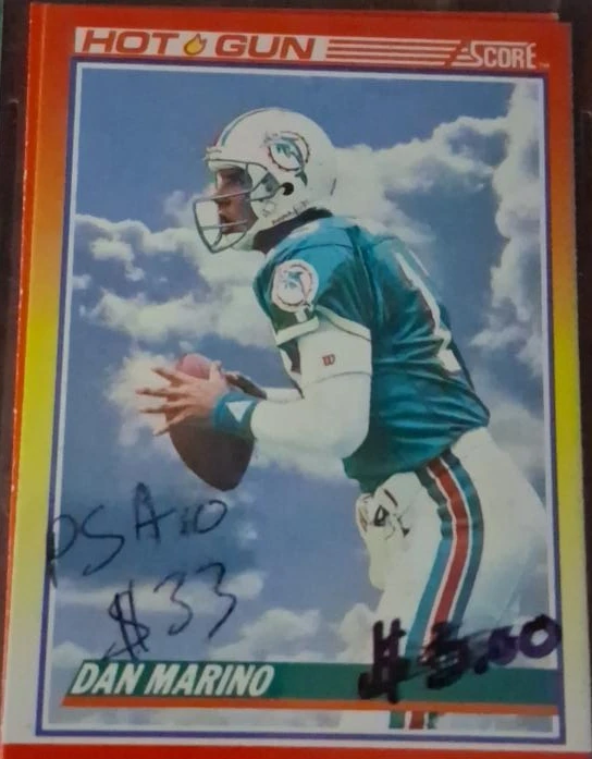 Dan Marino 1990 Score Hot Gun Football Card