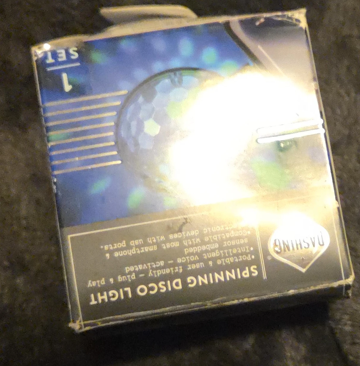 Dashing Spinning Disco Light - New