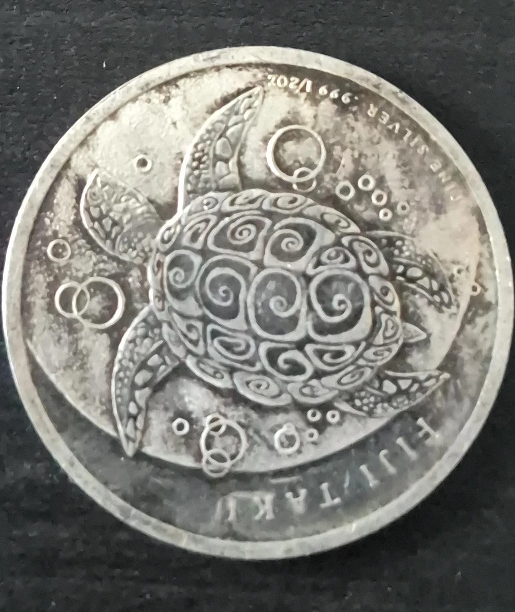 Fiji 1 Dollar 2012 Turtle Coin