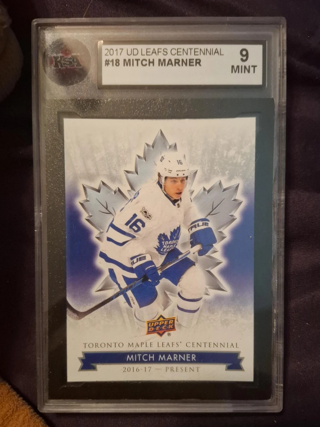 2017 UD Leafs Centennial Mitch Marner #18 Hockey Card
