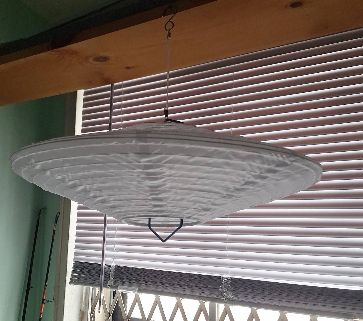 White Paper Lantern Pendant Light Fixture