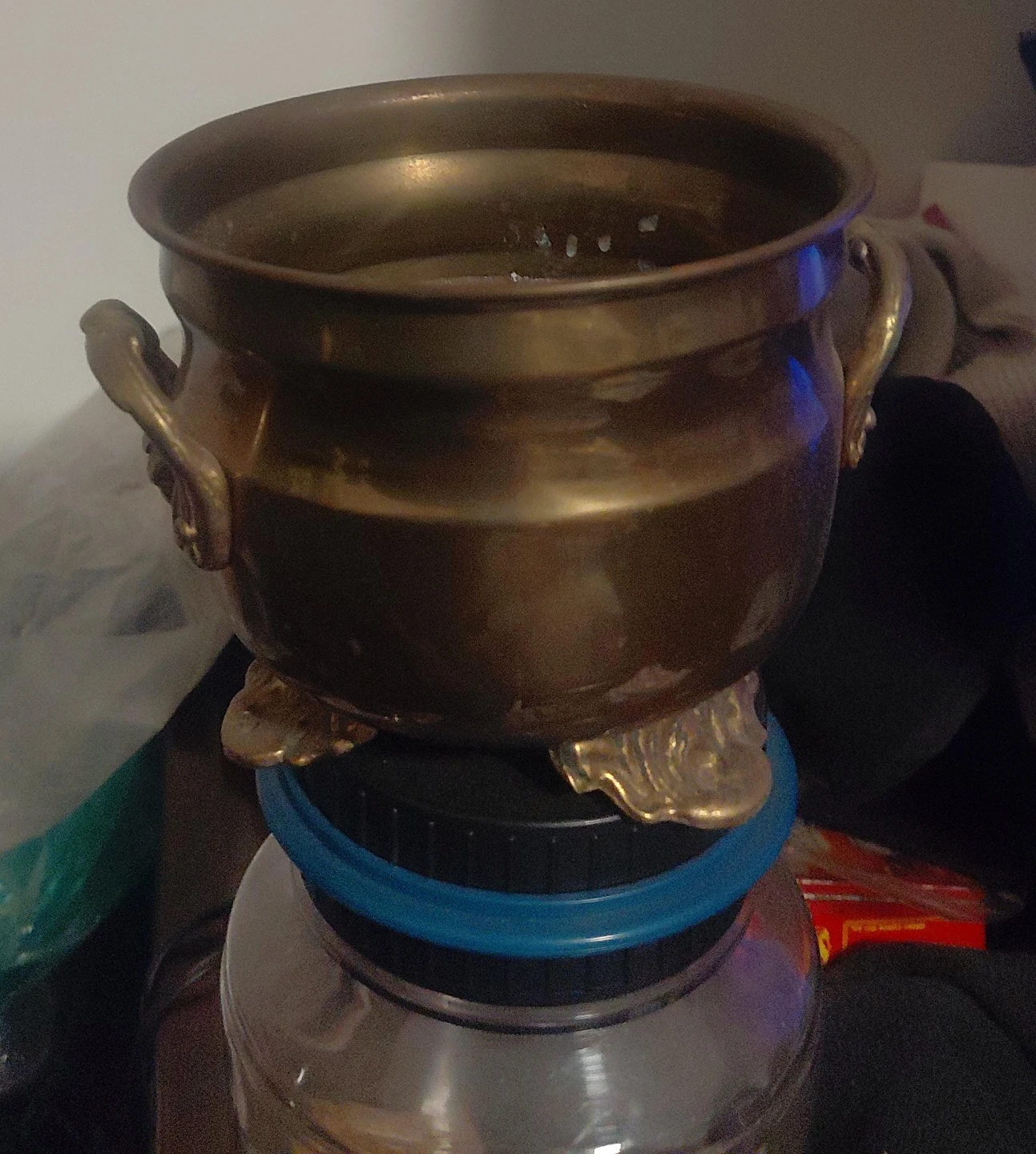 Vintage Brass Cauldron