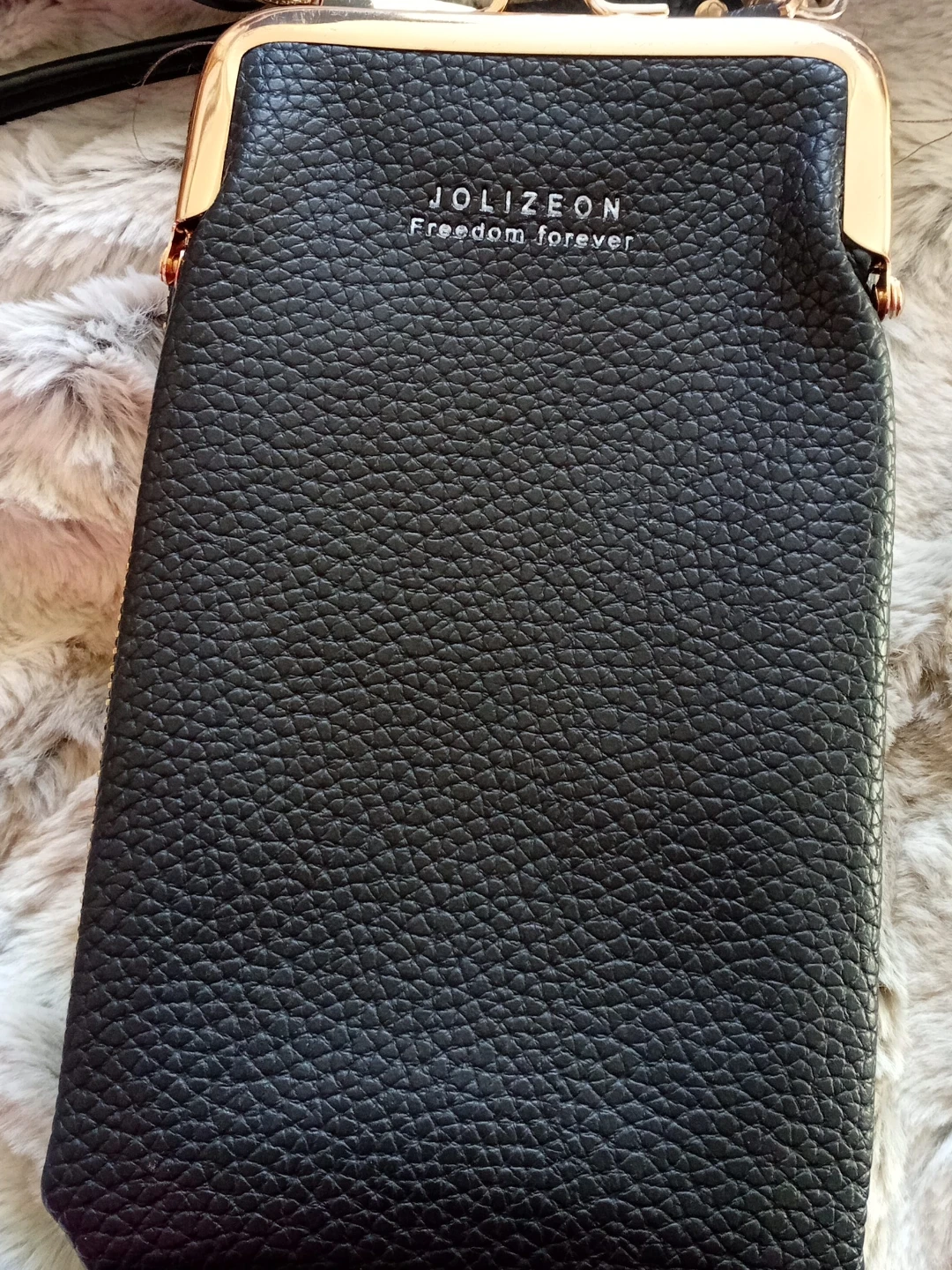 Jolizeon Black Crossbody Cellphone Purse