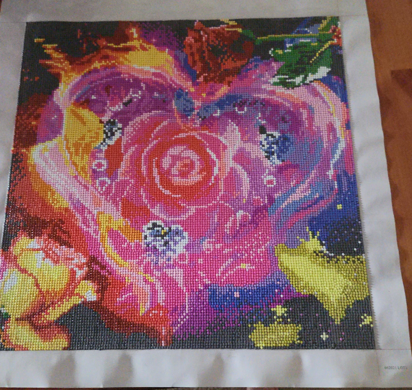 Diamond Painting Kit - Floral Heart Design