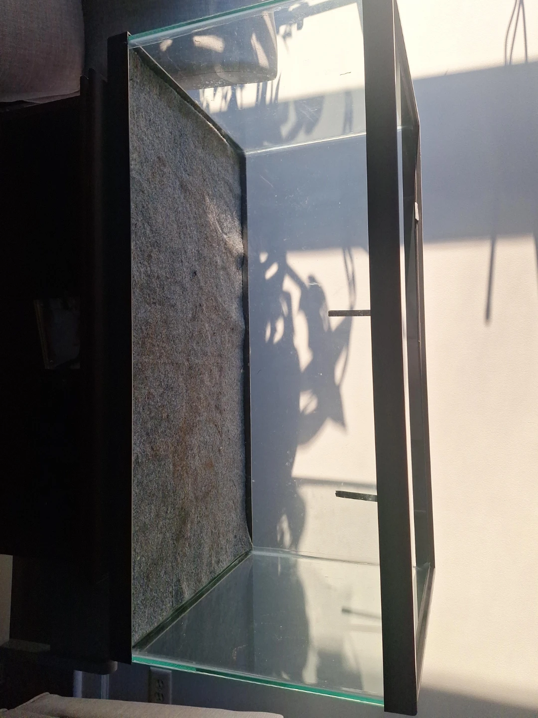 Glass Aquarium Tank with Black Trim