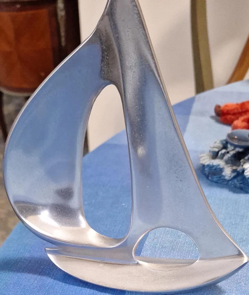 Modern Sailboat Sculpture