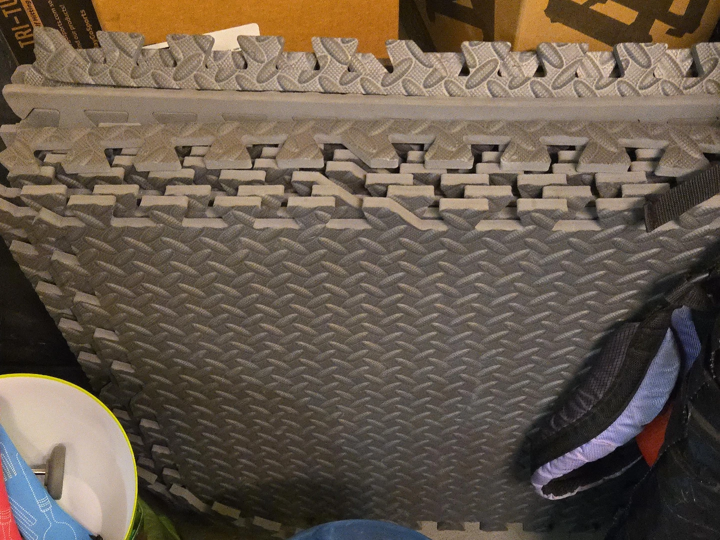 Grey Interlocking Foam Utility Mats 12pcs