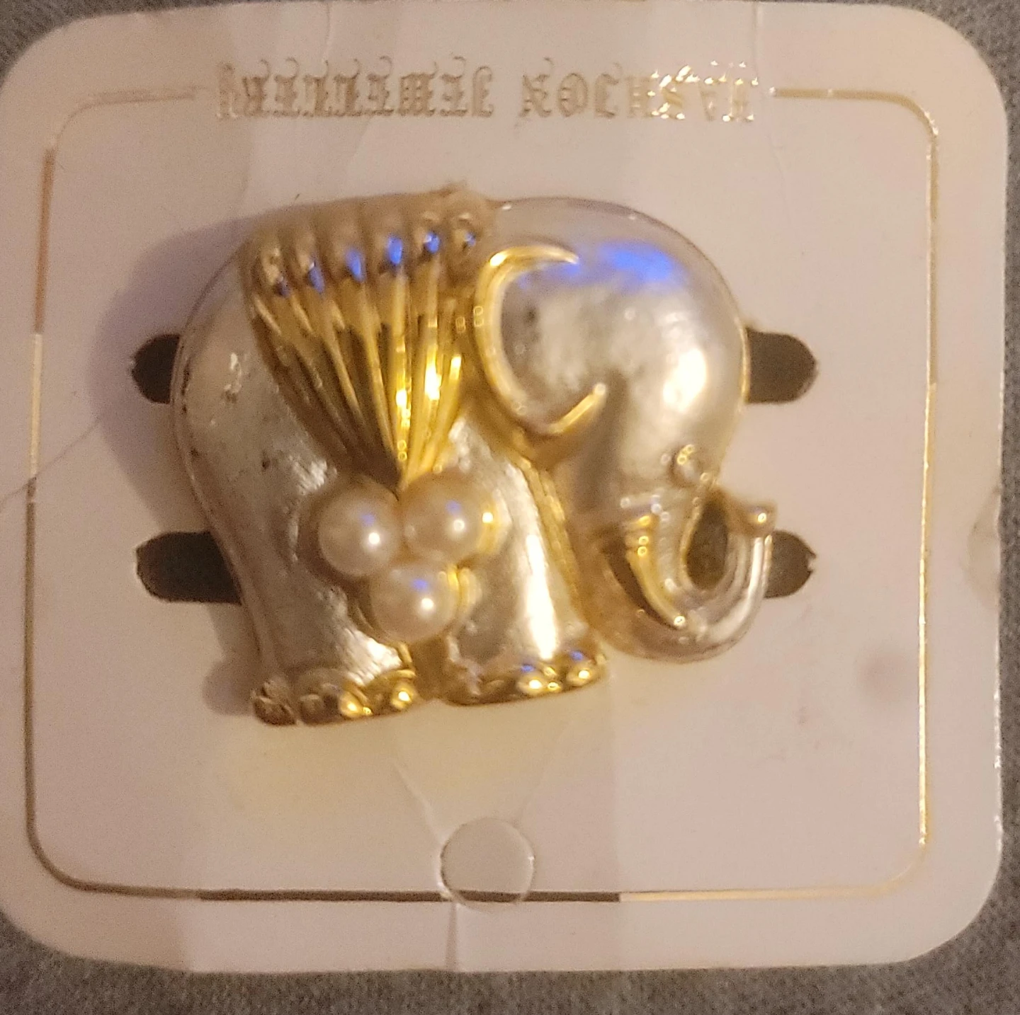 Vintage Mimi di N Elephant Brooch