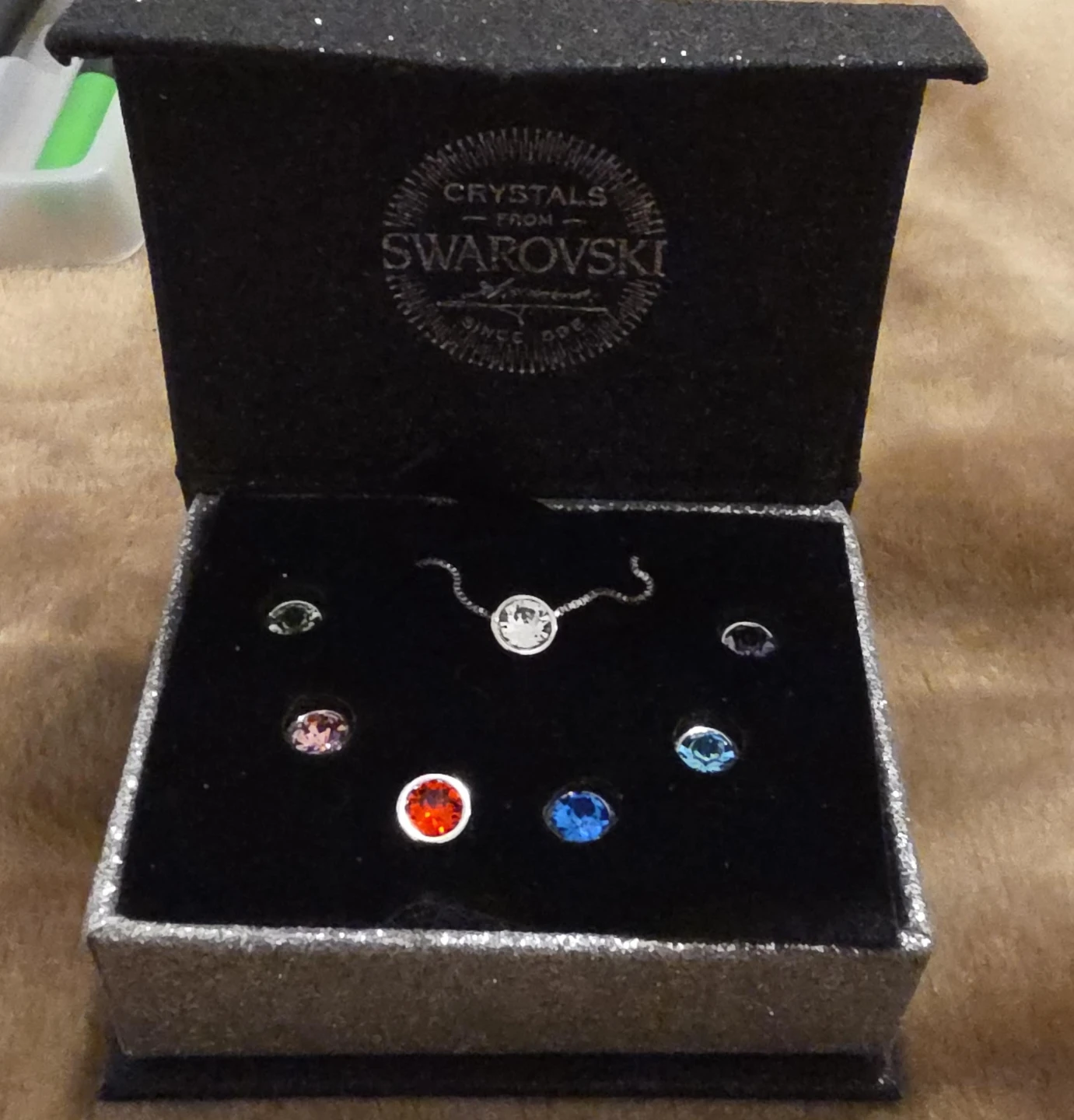 Swarovski Crystal Necklace with Assorted Loose Crystals
