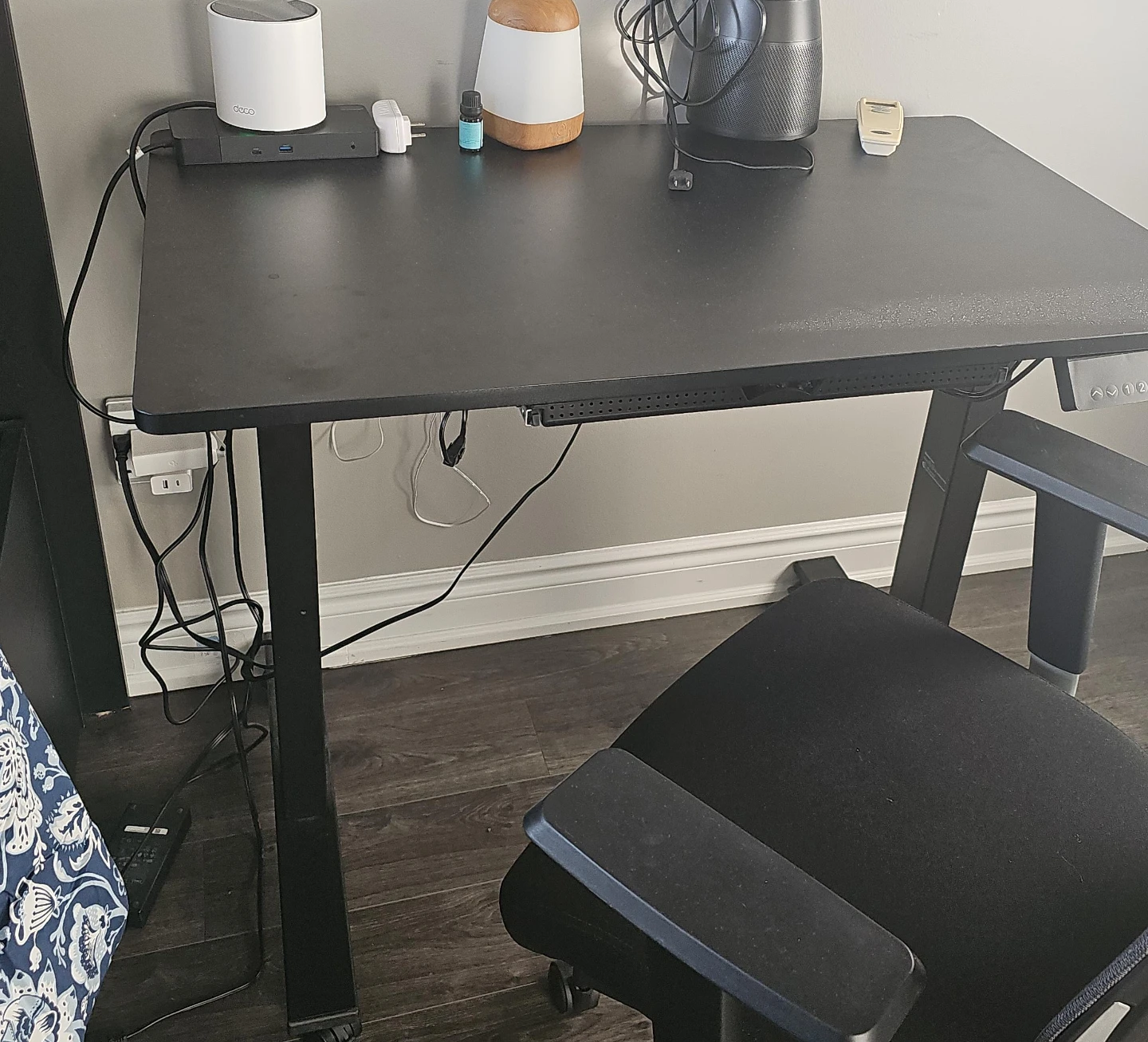 Adjustable Standing Desk with Mesh Office Chair