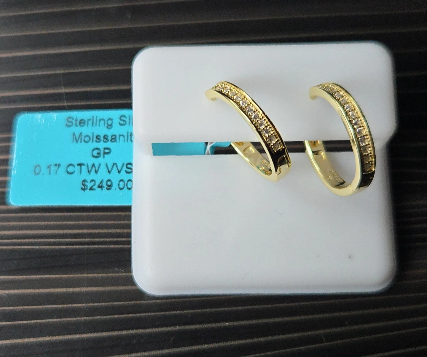 Sterling Silver Moissanite Earrings