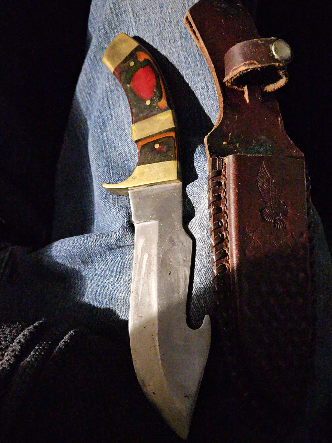 Vintage Hunting Knife with Sheath