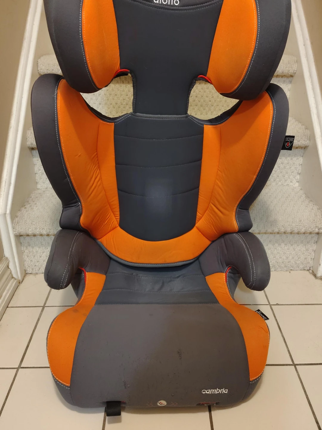 Diono Cambria Booster Seat - Orange & Grey
