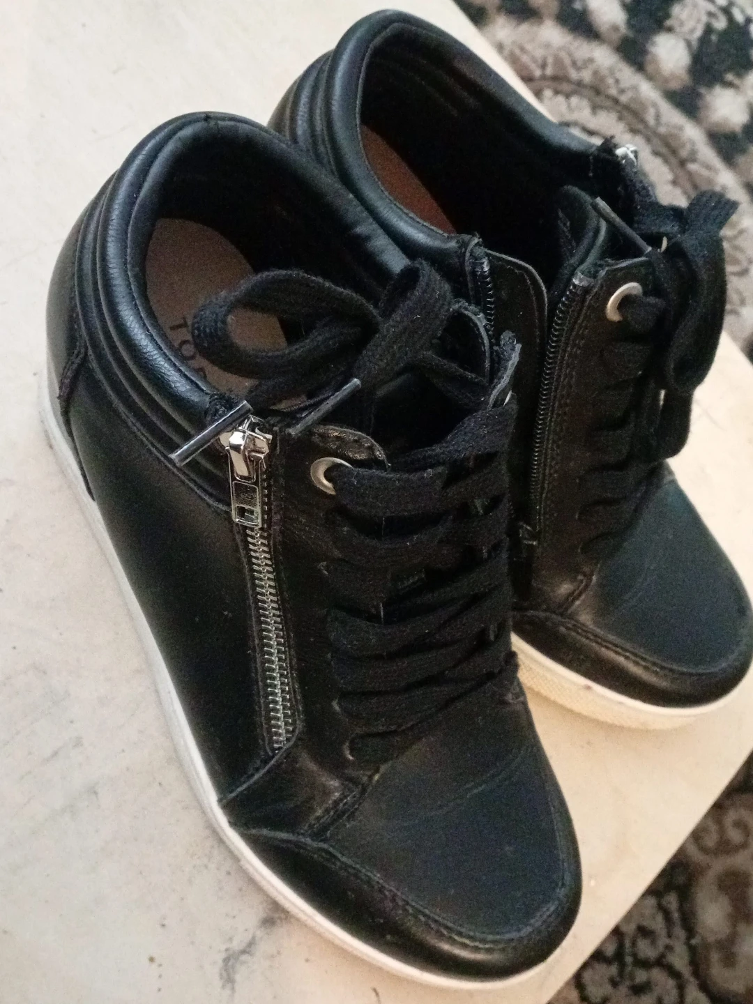 Torrid Black Wedge Sneakers - Size 9WW - photo 3