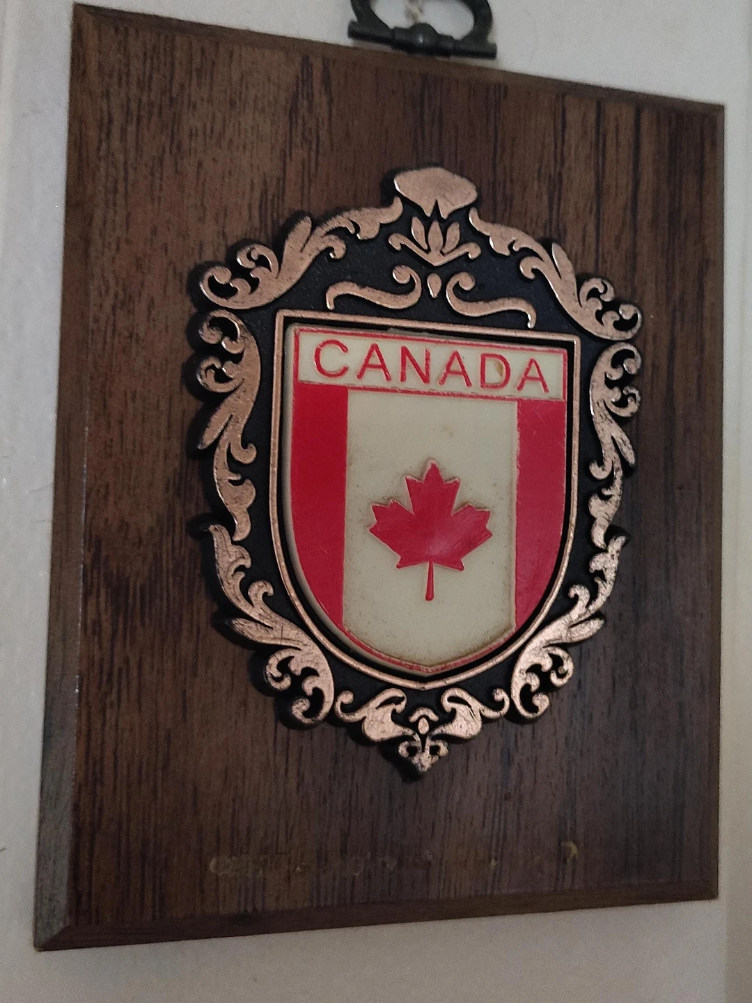 Vintage Canada Wall Plaque